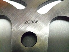 Диск тормозной задний на Kawasaki VN VULCAN 1500 1987-2008, серебристый лепестковый