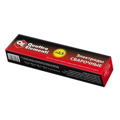Электроды сварочные QUATTRO ELEMENTI рутиловые, 2,5 мм, масса 3,0 кг (772-173)