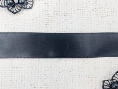 Лента атласная, ш. 3 см, чёрный