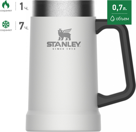 Картинка термокружка Stanley Adventure Mug 0,7L Белый - 1