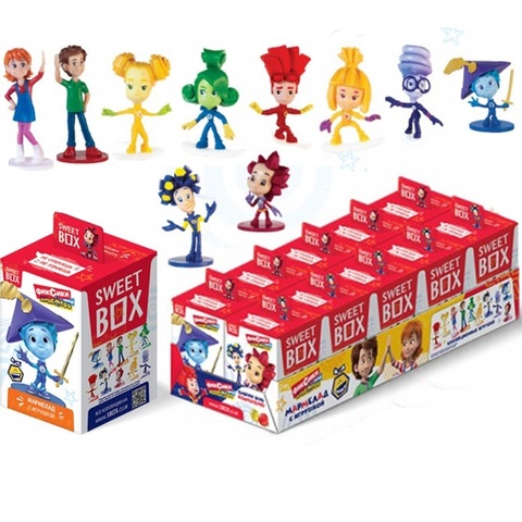 СВИТБОКС ФИКСИКИ 3 Мармелад с игрушкой в коробочке 1кор*12бл*10шт,10г.