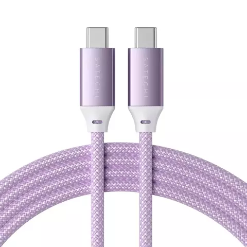 Кабель Satechi USB-C to USB-C 100W Charging Cable 2 м фиолетовый