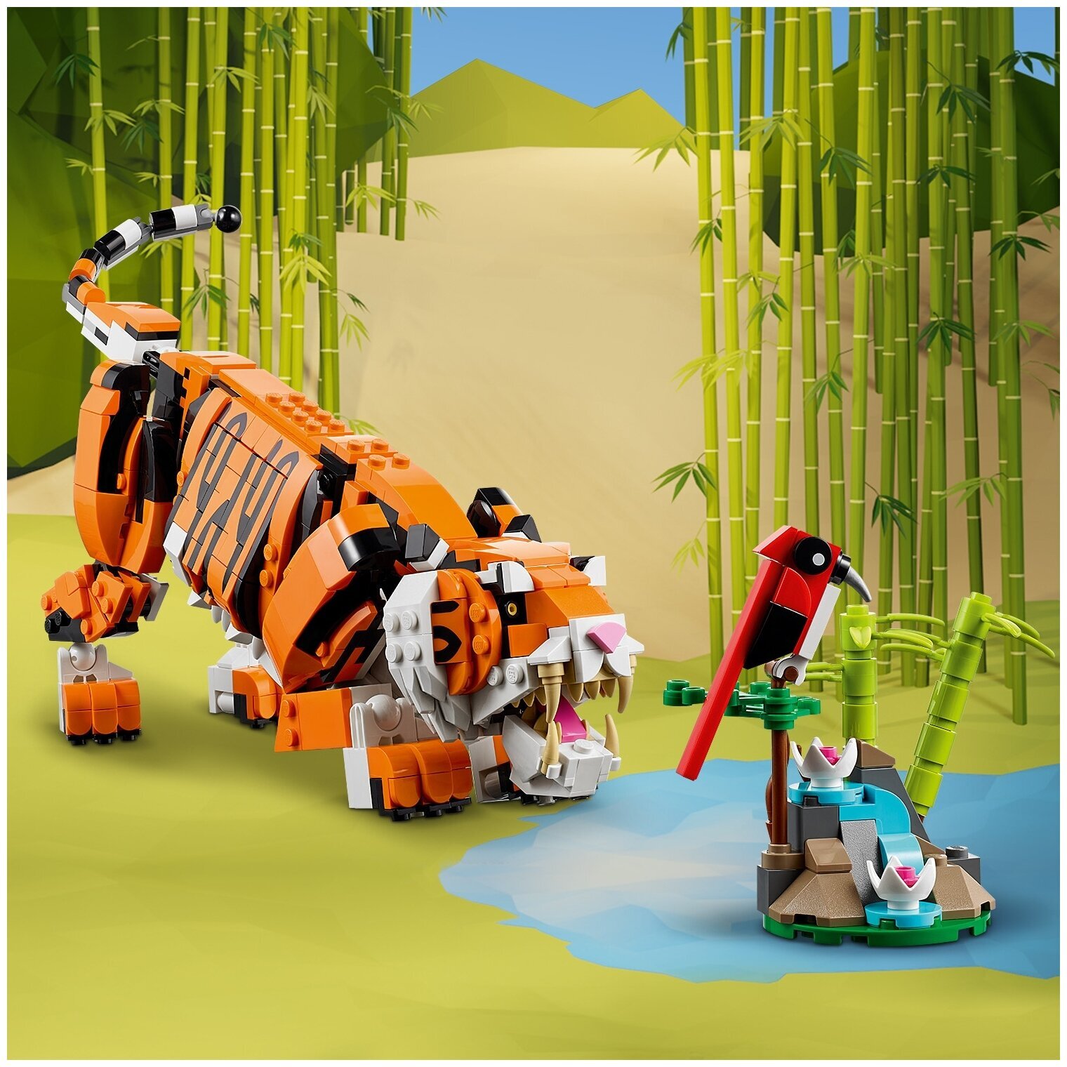 Creator тигр. LEGO creator 31129. Конструктор LEGO creator 31129 величественный тигр. Лего тигр 31129. Лего креатор тигр 31129.