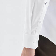 Сорочка мужская Seidensticker Shaped Fit 01.253690-01 из твила белая