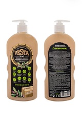 Алва Vesta Жидкое мыло хозяйственное ГОСТ 72% Оливковое средство моющее универсальное, 1000мл.