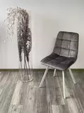 фото 5 Стул CHILLI SQUARE PK6015-02 (VBP202) античный темно-серый, велюр/ белый каркас М-City на profcook.ru