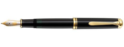 Ручка перьевая Pelikan Souverän® M1000 Black GT, M (987396)