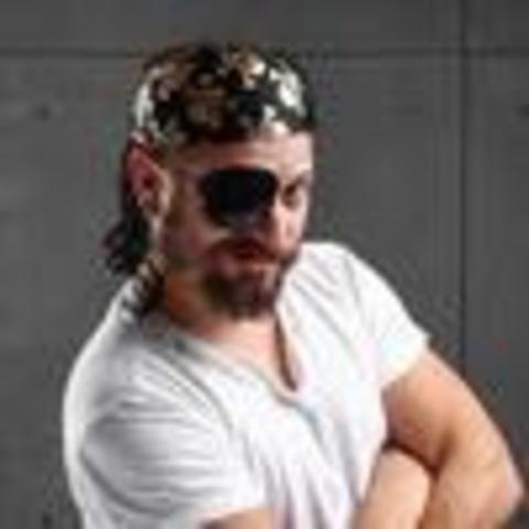 Бандана «Золотые черепа», с волосами