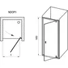 Ravak 03O70100Z1 NDOP1-90 белый + Transparent