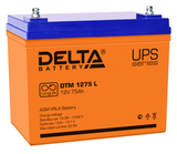 Аккумулятор Delta DTM 1275 L ( 12V 75Ah / 12В 75Ач ) - фотография
