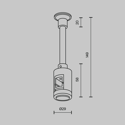Комплектующие для трековой системы Maytoni Accessories for tracks flarity TRA155CW-SL1-B