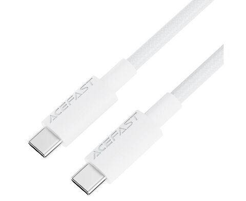 Кабель ACEFAST C18-03 USB-C To USB-C Braid Charging Data Cable, белый
