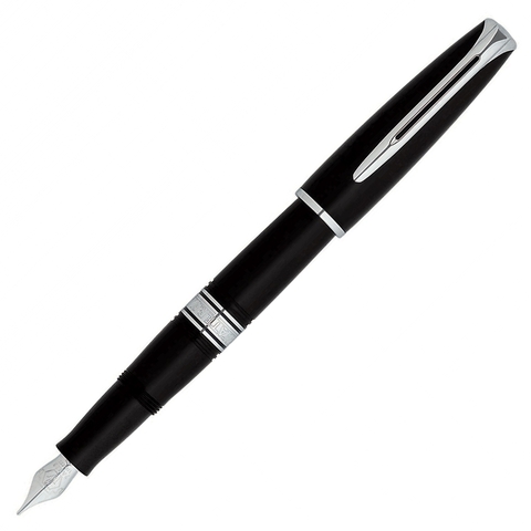 Ручка перьевая Waterman Charleston Ebony Black CT, F (S0701030)
