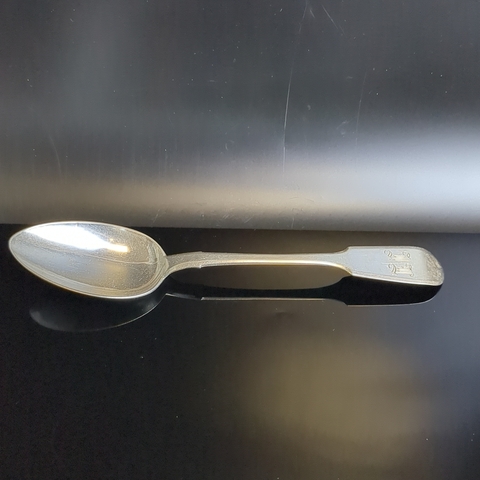 №4 Столовая ложка серебро 84 пробы. 19 век. Российская Империя. Вес 71 грамм