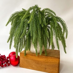 Набор травяных свисающих лапок елочки, мягкие, ампельное растение, искусственная зелень, рождественский декор 32 см, набор 15 шт.