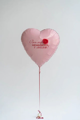 Гелиевый шар розовое сердце Маме