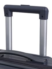 Чемодан полипропилен Серый ЛЮКС (S) 55х20х37 см/2,4 кг3