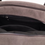 Сумка Саломея 501 эко-замша серый шоколад