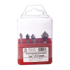 Набор зенковок 90° 6,3-16мм 3z HSSE-Co5 4шт Bucovice(CzTool) 740802