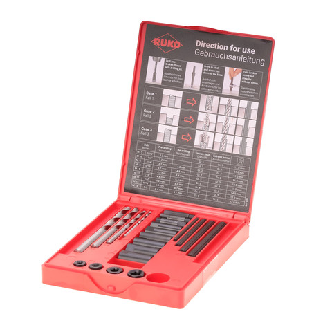 Набор экстракторов для демонтажа шпилек 21пр Ruko 244150