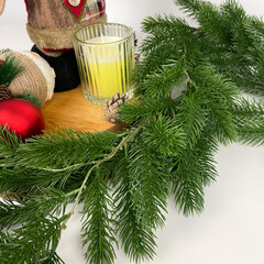 Еловая лиана 3 м разборная, + - 120 лапок (набор 2 шт. по 1,5 м)