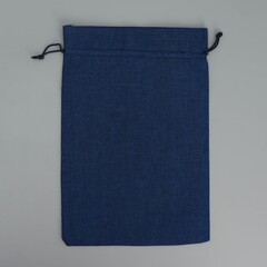 Мешочек хлопок «Поздравляю» синий, 20*26 см, 1 шт.