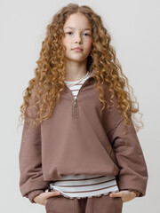 джемпер  для девочки  КР 302821/капучино к633