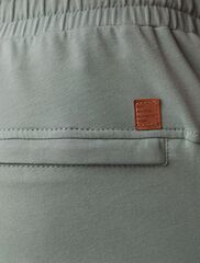 Брюки прямые на резинке из футера двухнитки с эластаном с затяжкой по низу  U44.008 (128571)