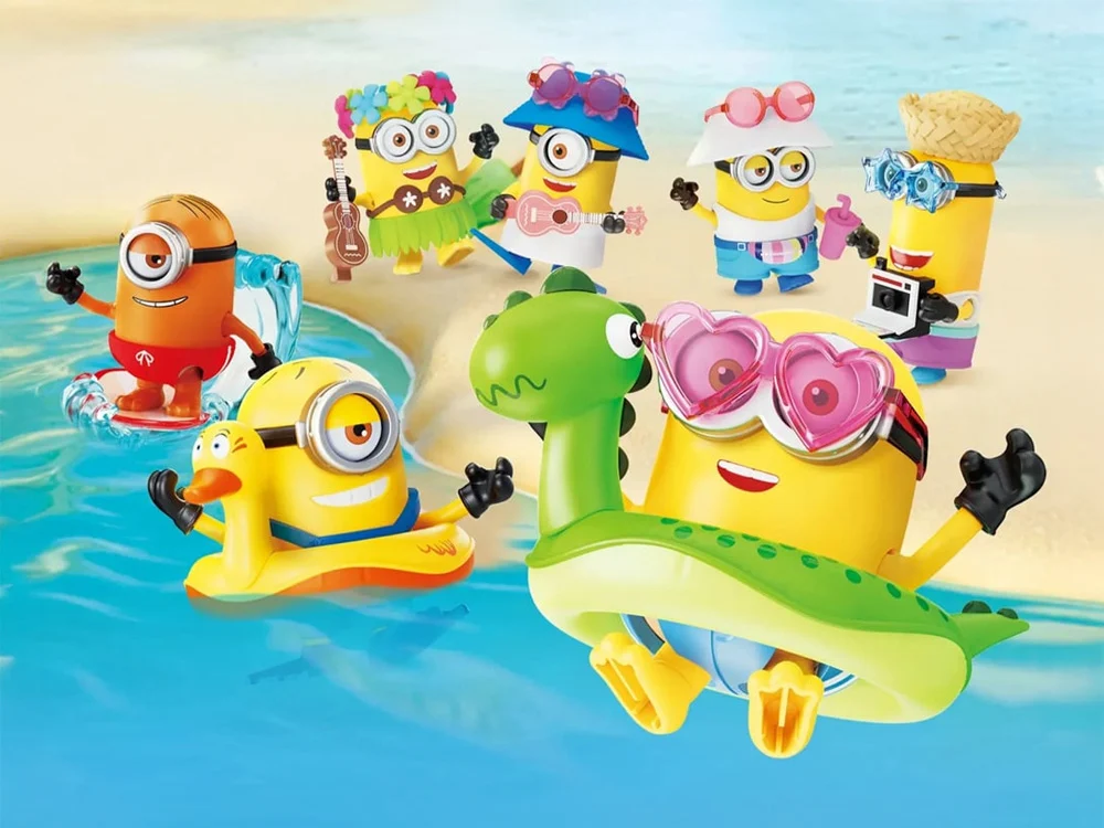 Набор фигурок Миньоны Пляжный отдых Сборная модель
