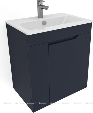 Aquanet 332513 Тумба с раковиной Практика 60 цв.маренго (332513)