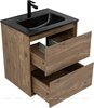 Aquanet 340162 Тумба с раковиной Милан 60 цв. дуб рустикальный (340162)