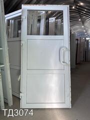 Дверь пластиковая входная Б/У 2040(в) x 960(ш)