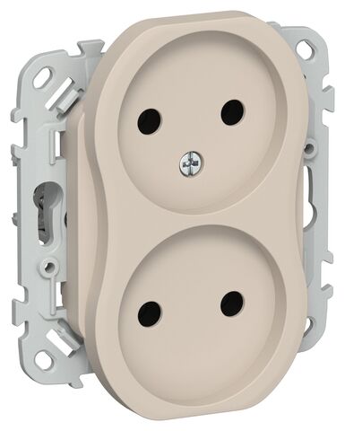 FLITE Роз. 2-я без з/к/ш б/к 10А РС02-1-ФлЛ льн. IEK