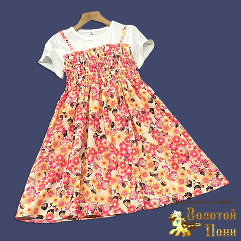 Платье девочке (4-9) 260331-LT2568