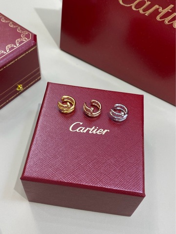 Серьги кафф гвоздь Cartier VGOLD
