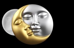 Силиконовый молд Два Светила Солнце и Луна