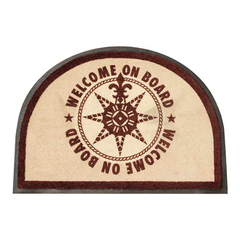 NON SLIP MAT WELCOME ON BOARD – BROWN