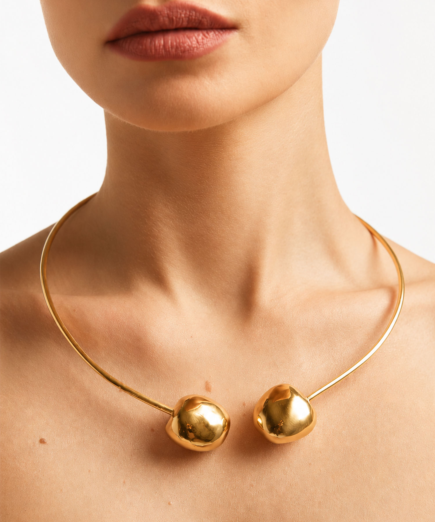 Колье Вишни gold