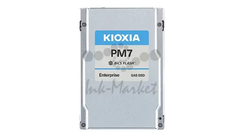 Серверный твердотельный накопитель/ KIOXIA SSD PM7-R, 7680GB, 2.5" 15mm, SAS 24G, TLC, R/W 4200/4100 MB/s, IOPs 720K/175K, TBW 14016, DWPD 1 (12 мес.)