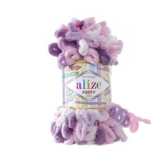 Пряжа Alize Puffy Color цвет 6077