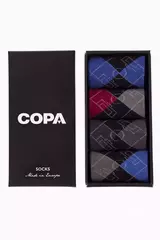 Носки Retro COPA Argyle Football Pitch Box Set