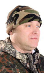 Шапка флисовая 4х клинка цв. КМФ