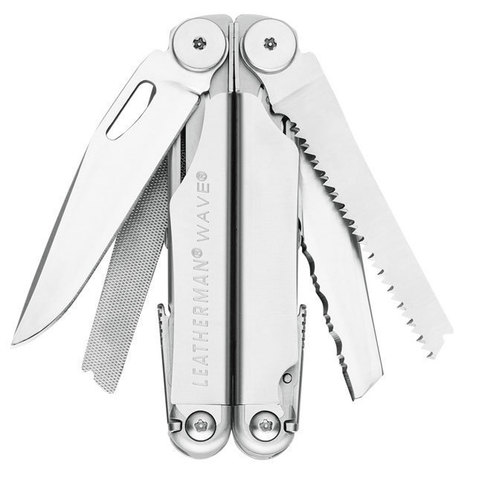 Мультитул Leatherman Wave, 18 функций, кожаный чехол (подарочная упаковка)