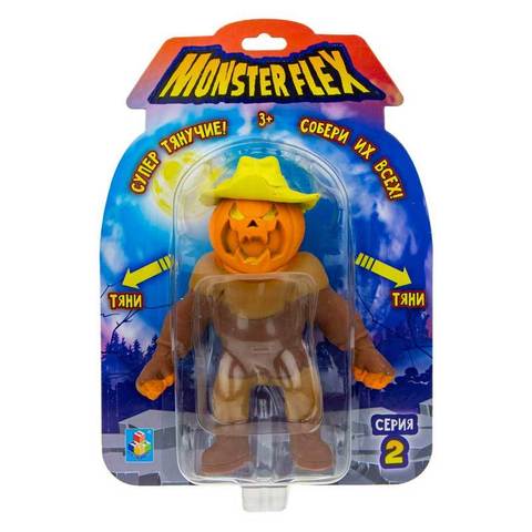 Monster Flex тянущийся монстр «Пугало» 1Toy 2 серия