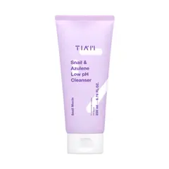 TIAM Гель для умывания с муцином улитки и азуленом - Snail & Azulene Low pH Cleanser, 200мл, шт