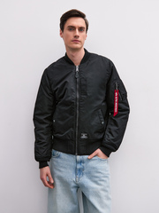 Бомбер Alpha Industries MA-1 Mod Flight Jacket Black (Черный)