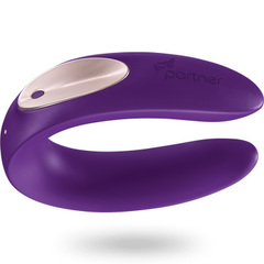 Satisfyer Partner Toy Plus Remote, фиолетовый вид сбоку