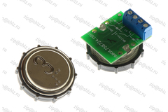 Кнопка (кнопочный модуль) ВКЛ13А-2-4П "3 этаж", круглая, красная подсветка, с кодом Брайля