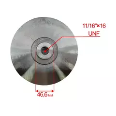 Крыльчатка помпы DDE PH50/ GHP50 вариант 1 / с местом под установку керамического сал (039070100700)
