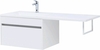 Aquanet 239217 Тумба с раковиной Токио 130 L подвесная 1 ящик цвет белый глянец (239217)